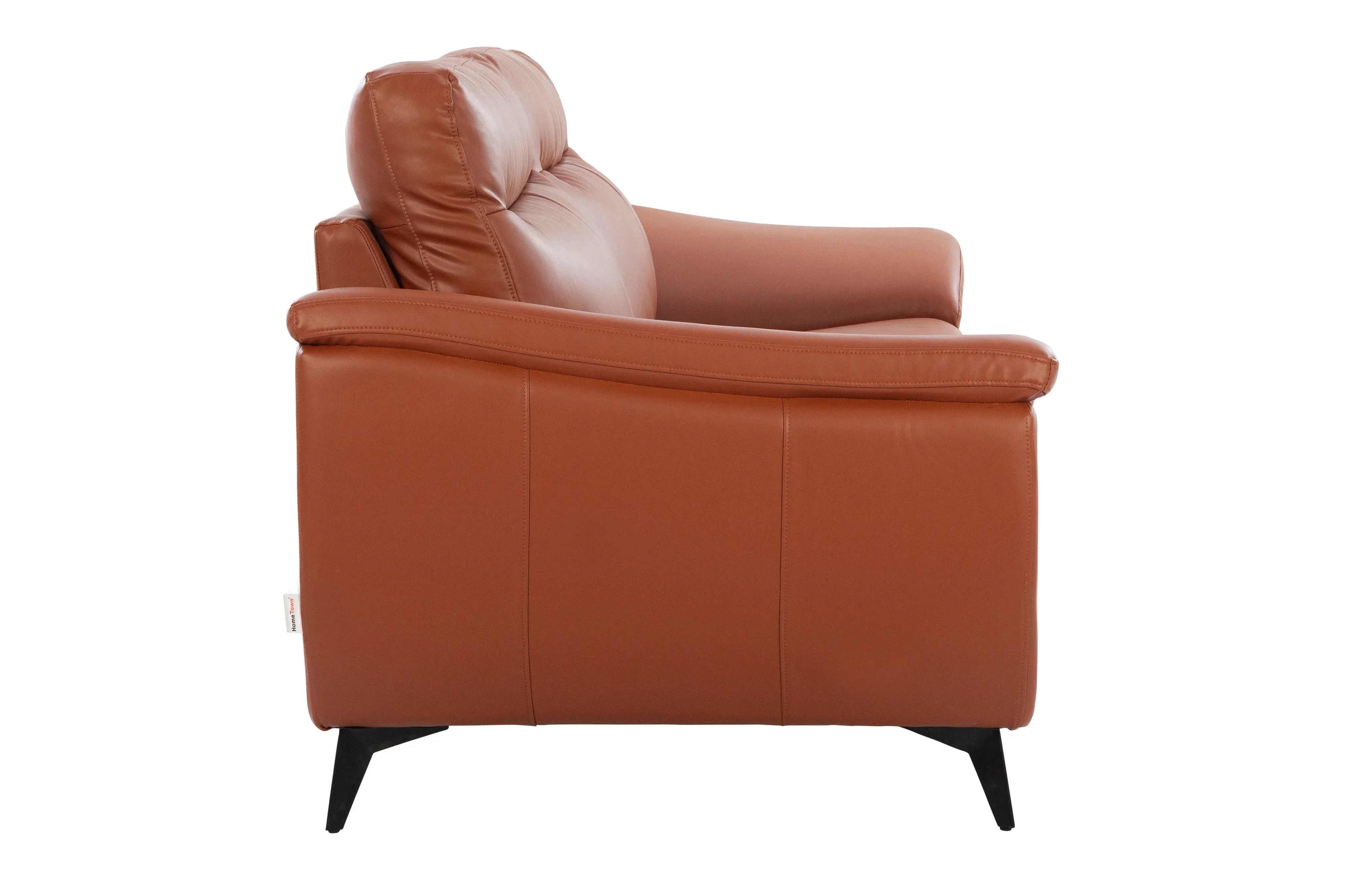 Genova Leatherette Sofa In Tan Color - HomeTown