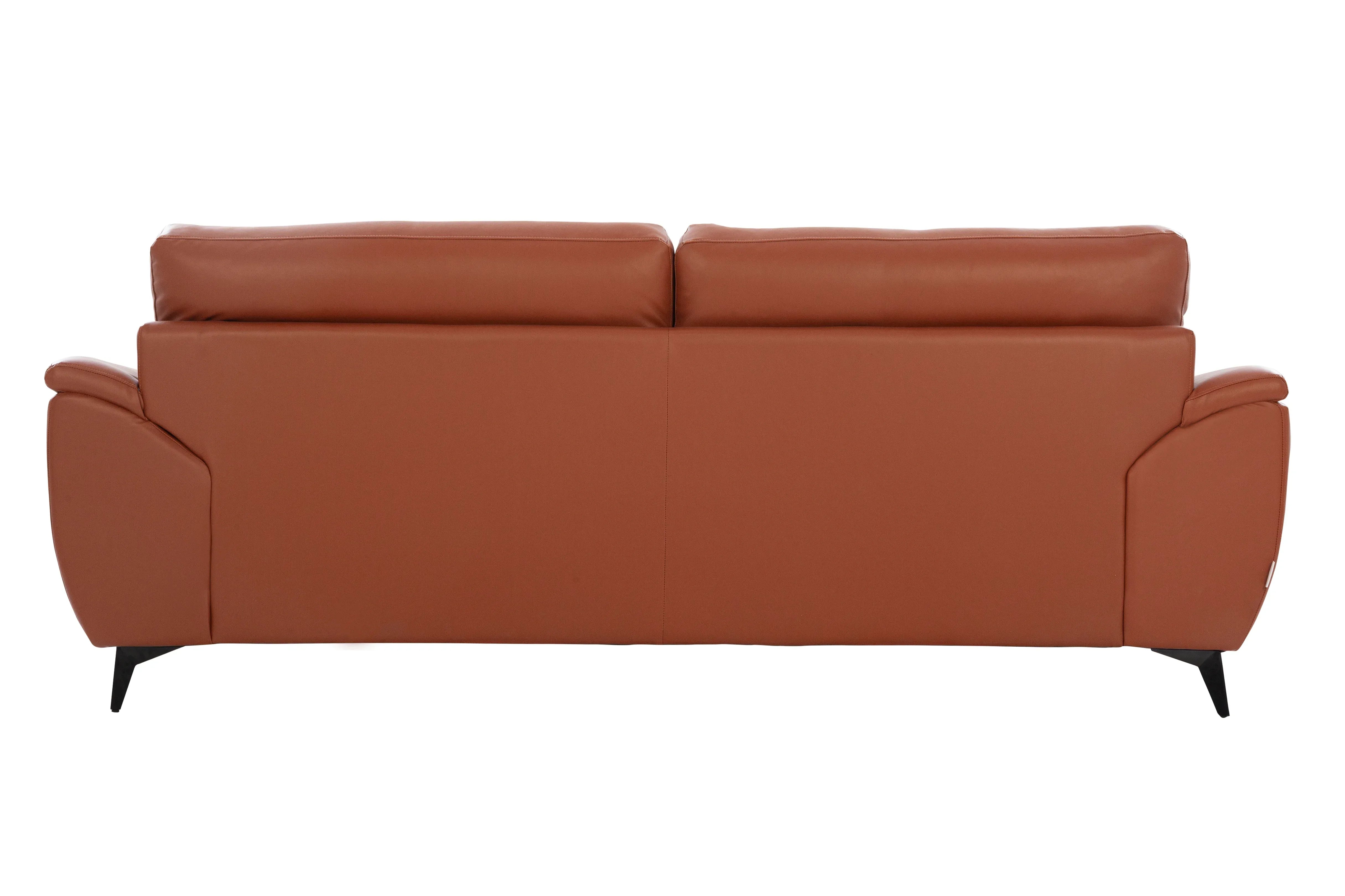 Genova Leatherette Sofa In Tan Color - HomeTown