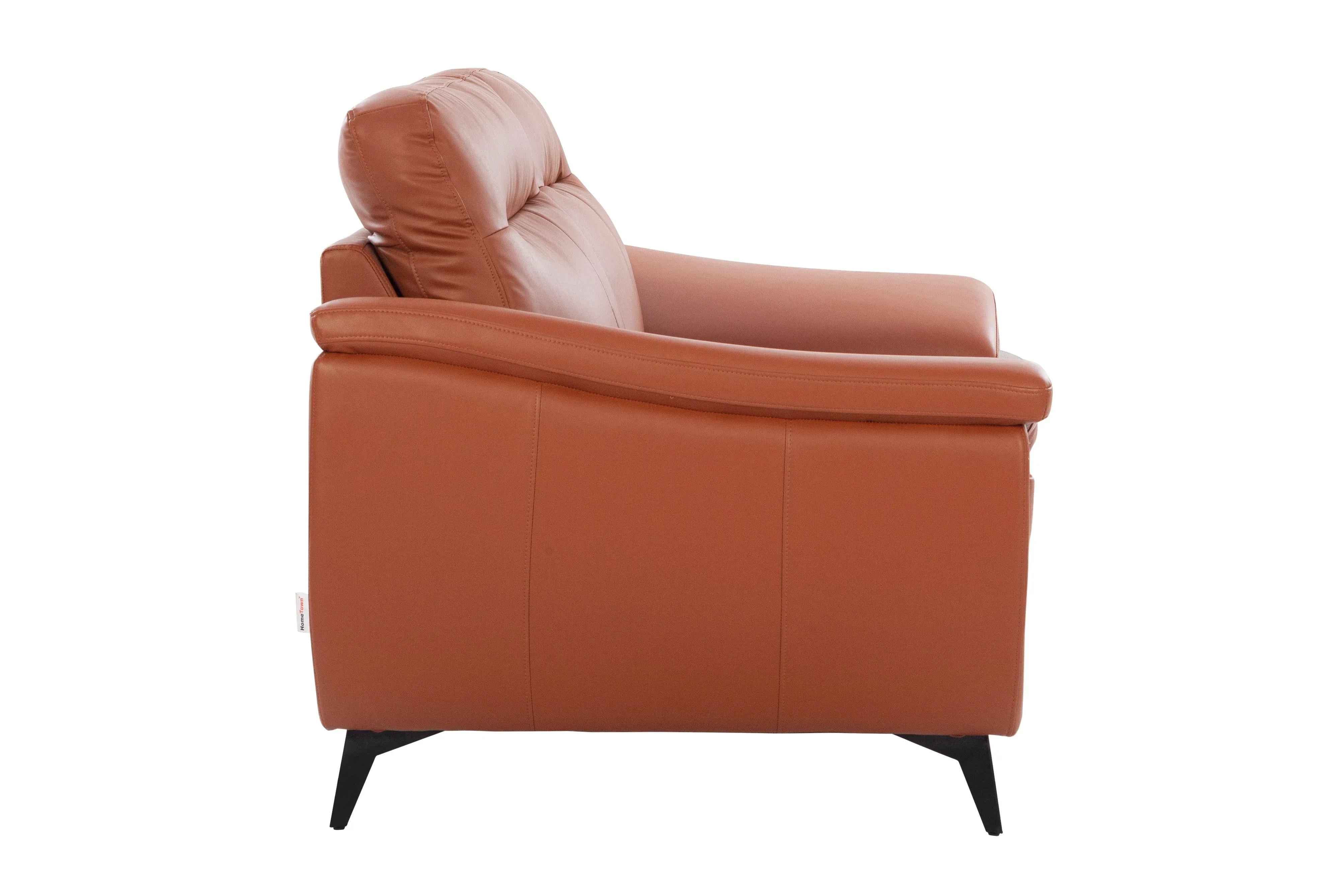 Genova Leatherette Sofa In Tan Color