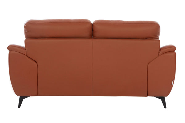 Genova Letherette 2 Seater Sofa in Tan Colour dimensions
