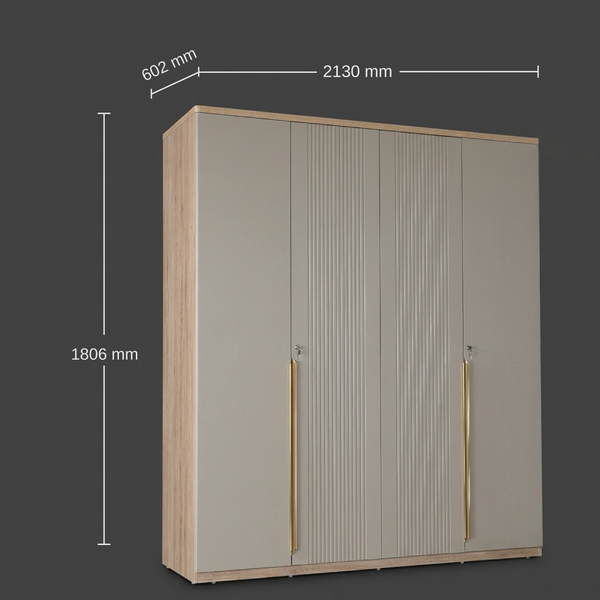Asa Nx 4 Door Wardrobe dimensions