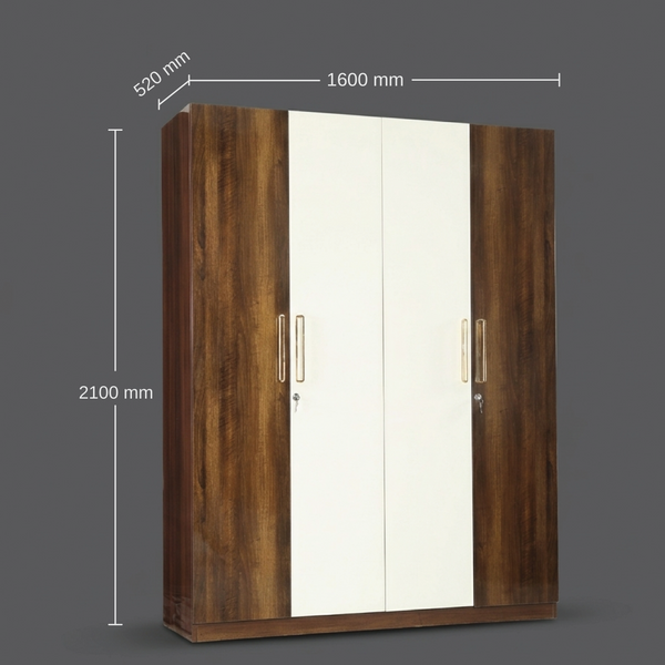 Nova 4 Door Wardrobe dimensions