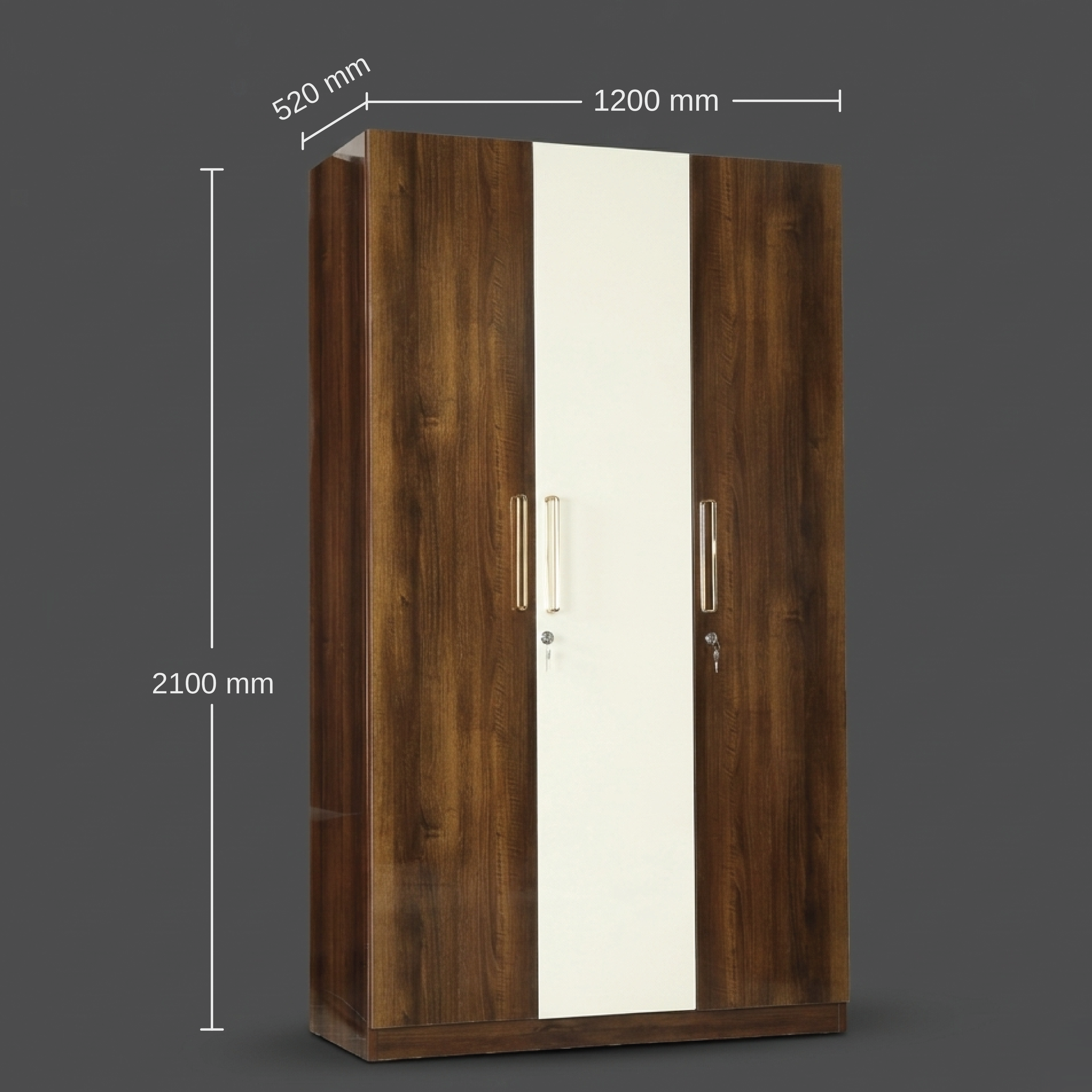 Nova 3 Door Wardrobe