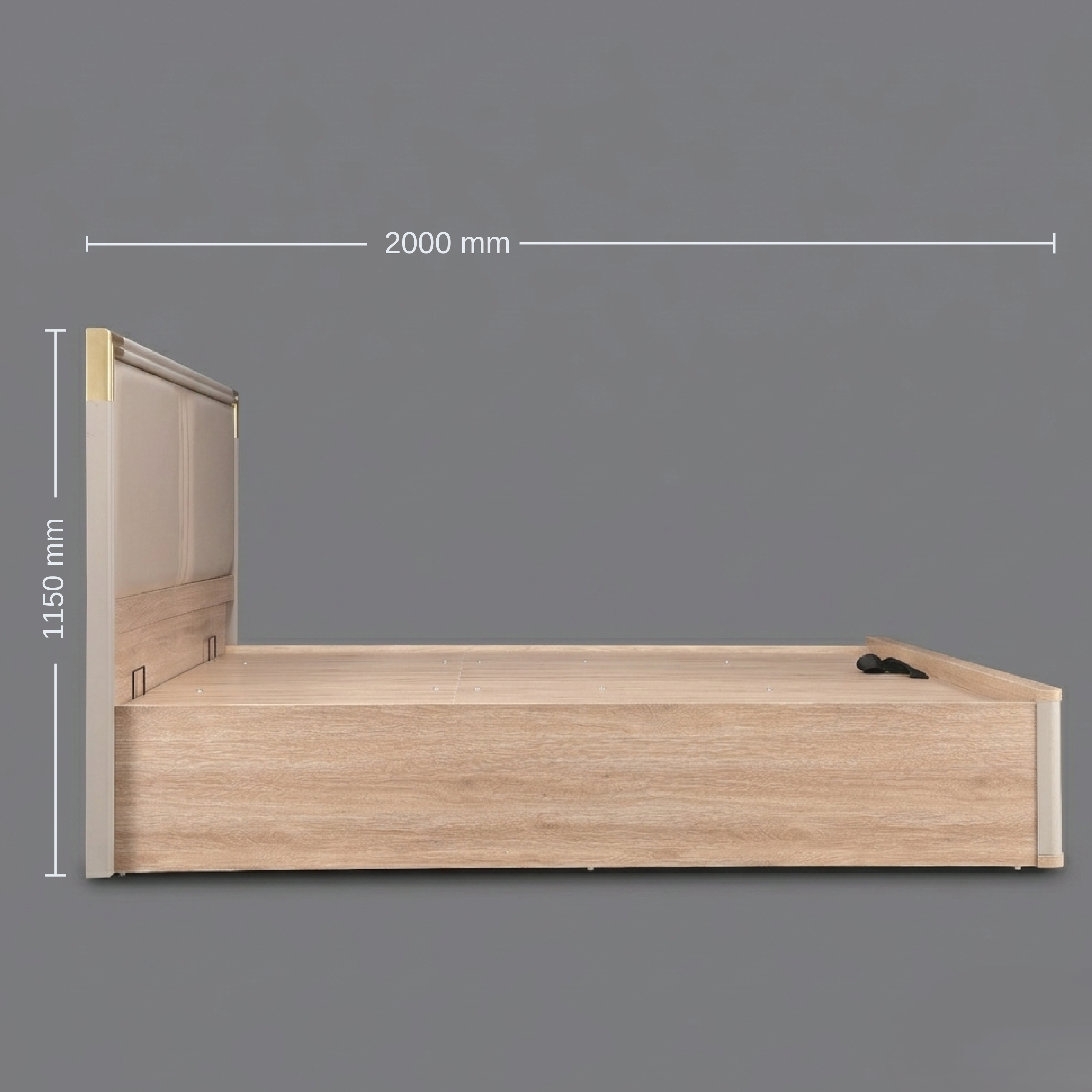 ASA NX KING BED WITH HYDRAULIC STORAGE