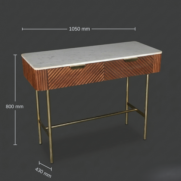 Aristotle Solidwood Console Table dimensions