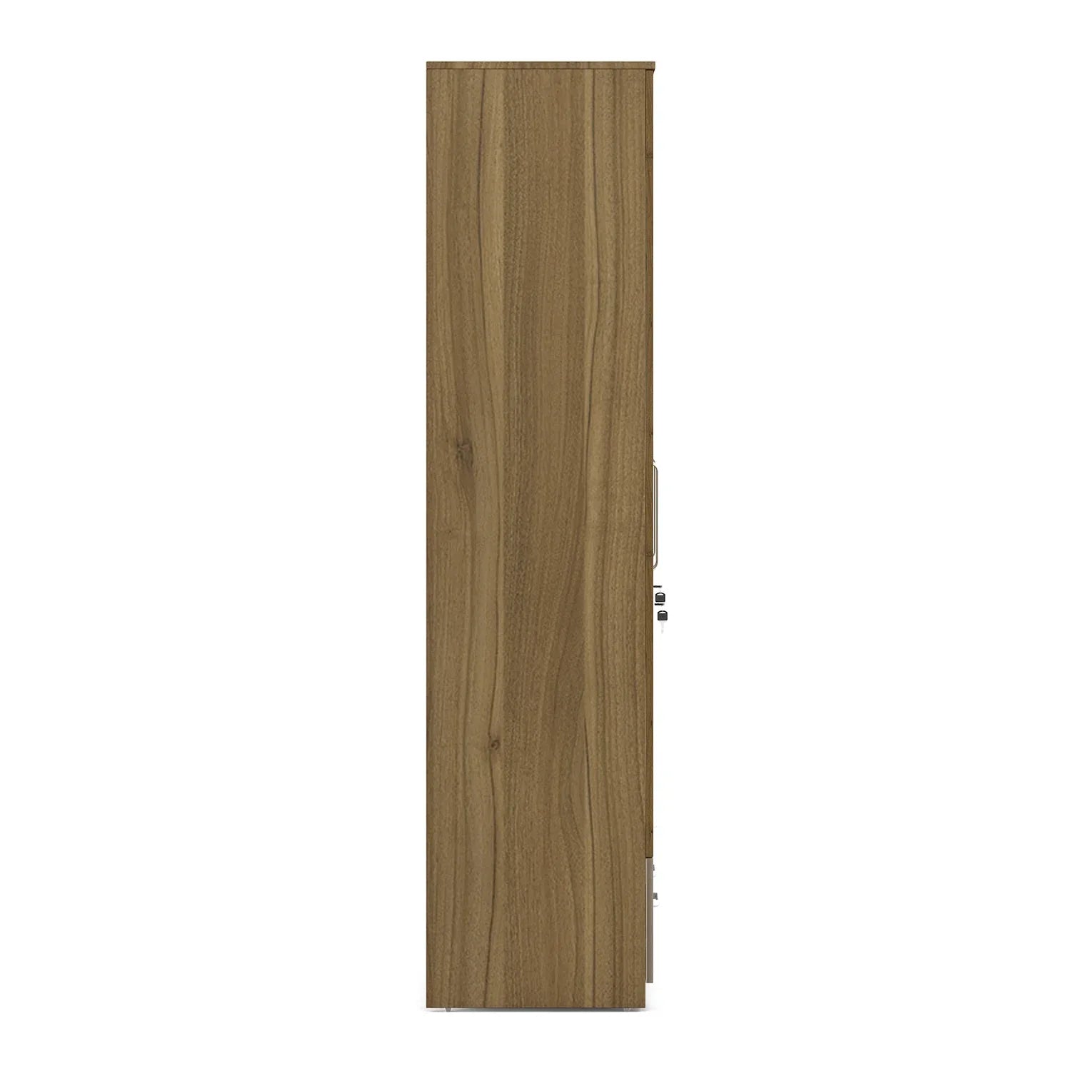 Diago Two Door Wardrobe In Natural Teak Color - HomeTown