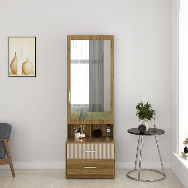 Diago Dresser In Natural Teak Color dimensions