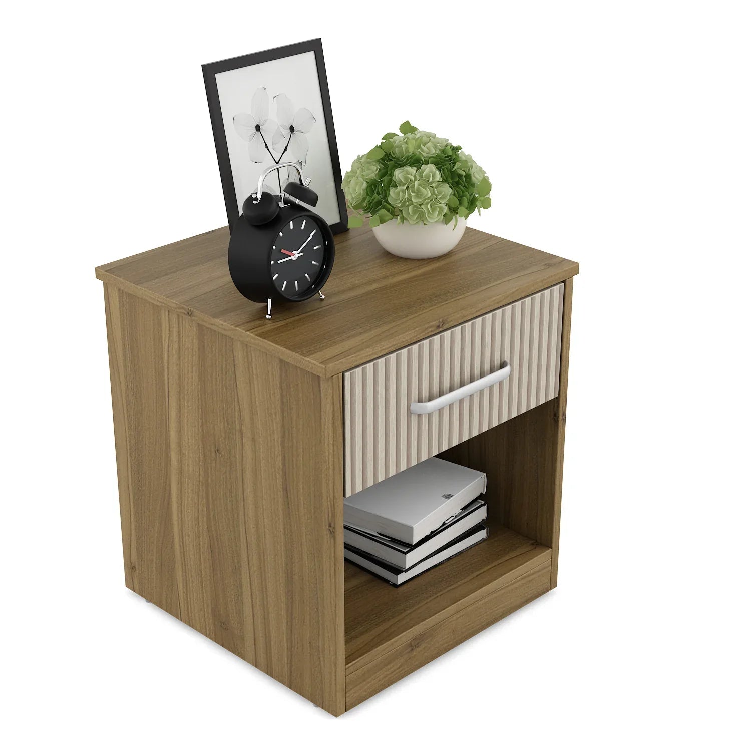 Diago Night Stand In Natural Teak Color - HomeTown