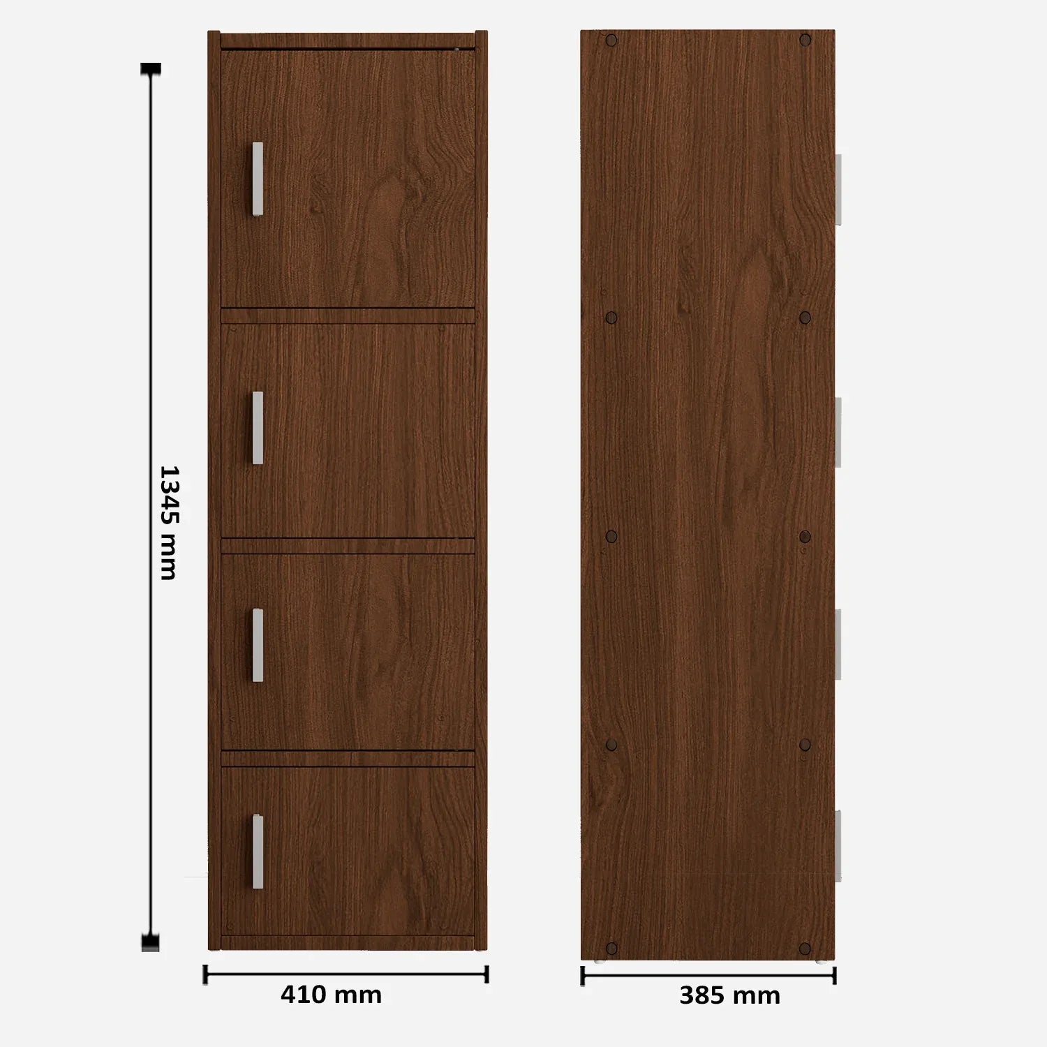 Albert Engineered Wood 4 Tier Cabinet in Oak Colour