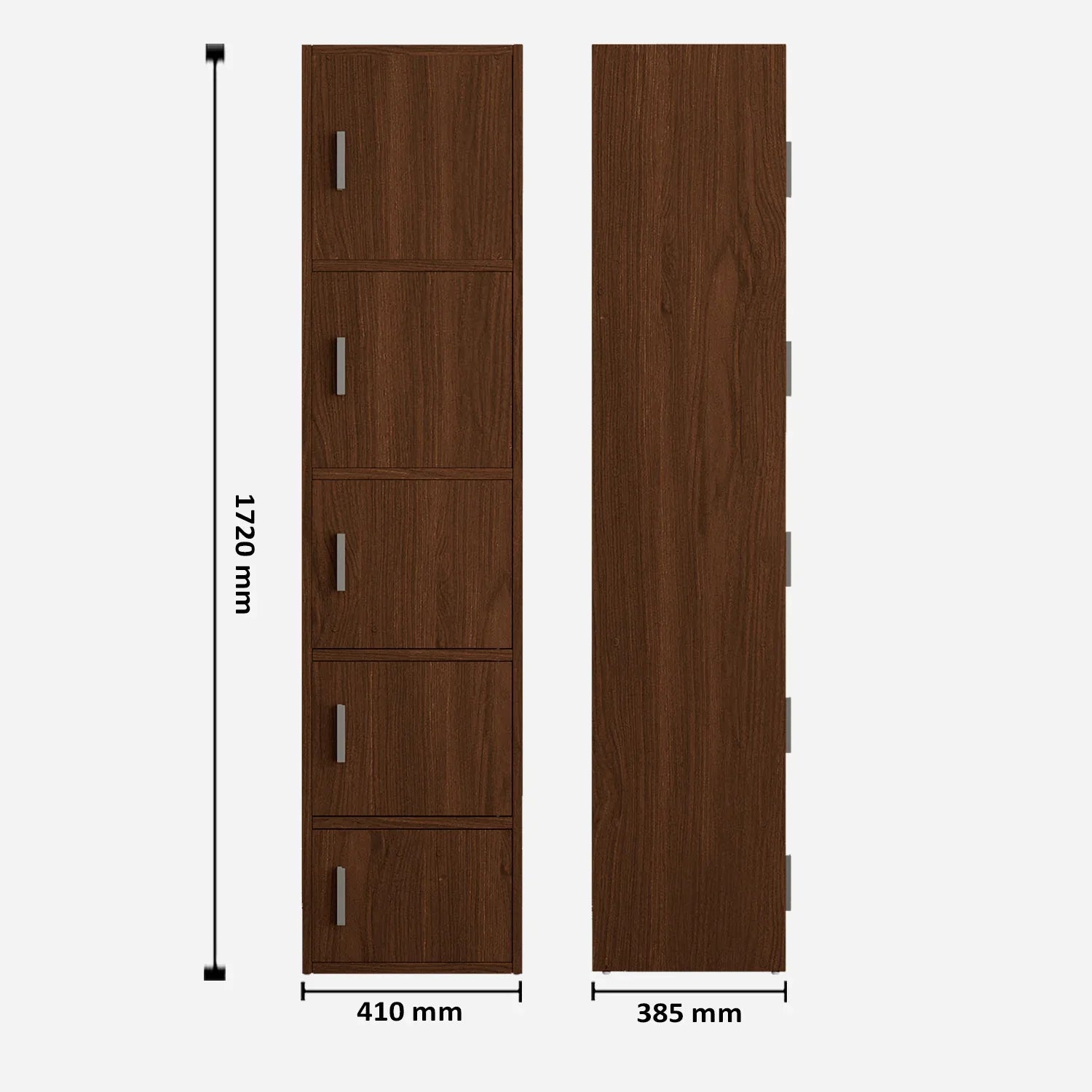 Albert Engineered Wood 5 Tier Cabinet in Oak Colour - HomeTown