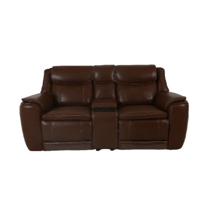 Nuvia Half Leather Electric Recliner - HomeTown