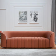 Elise Velvet Fabric Three Seater Sofa - HomeTown