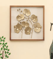 Vedas W-Golden Poppy Flower Wall Decor