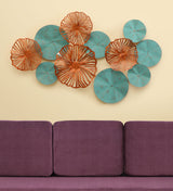 Vedas W Blue Flower Wall Decor LED