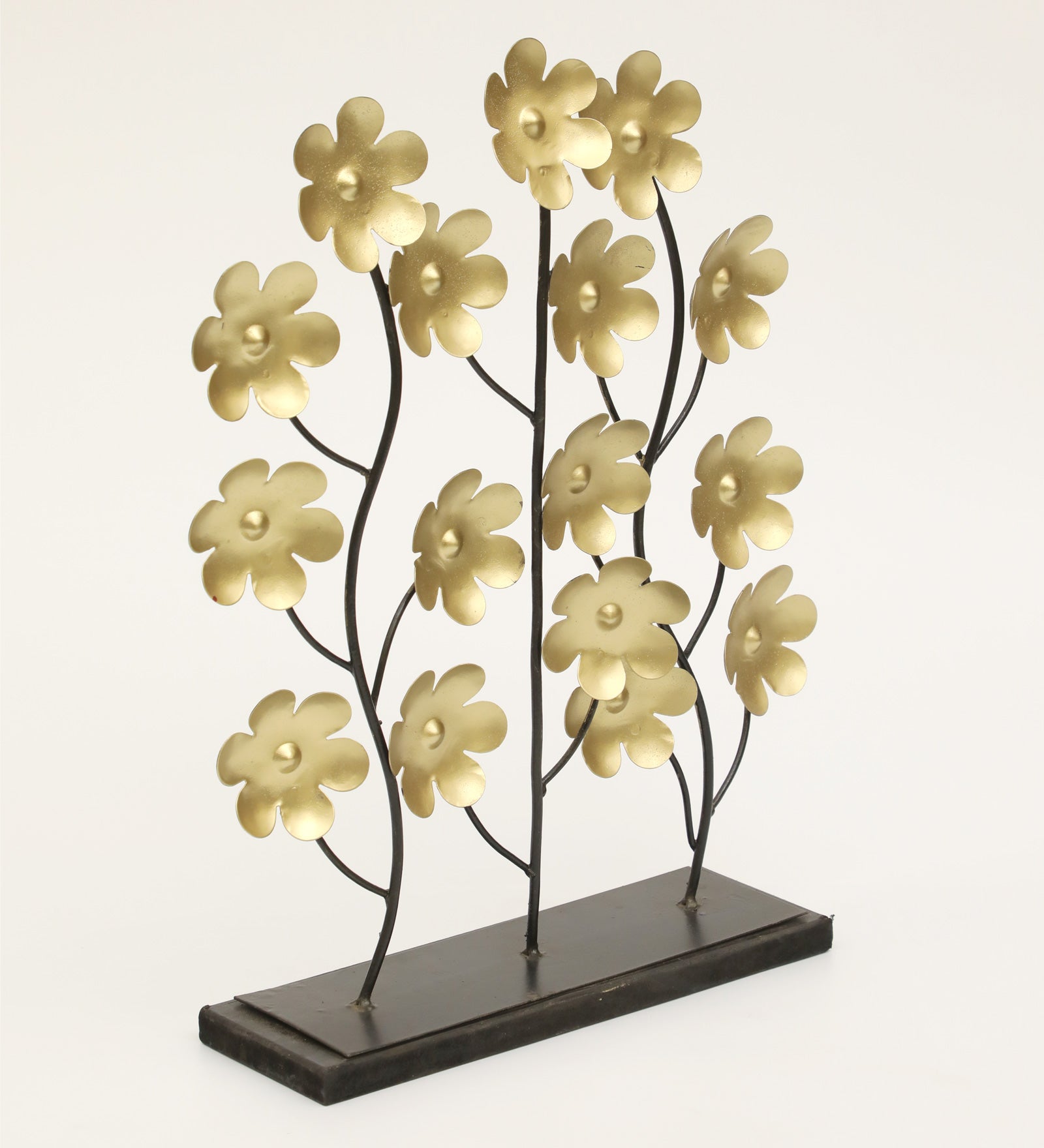 Vedas Liana Flower Metal Table Décor - Floral Home Decor Showpiece