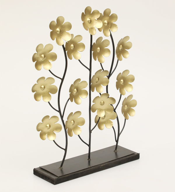 Vedas Liana Flower Metal Table Décor - Floral Home Decor Showpiece dimensions