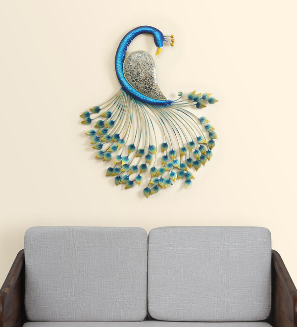 Vedas W Royal Peacock Wall Decor dimensions