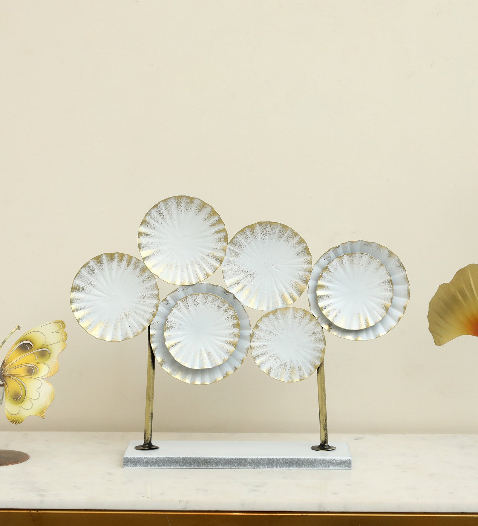 Vedas Yara Abstract Metal Table Décor - Contemporary Home Decor Piece