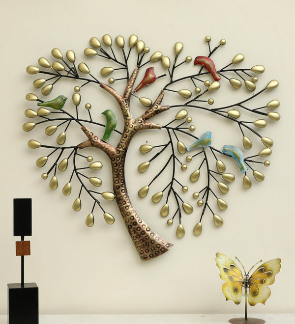 Vedas W Lara Bird Tree Wall Decor dimensions