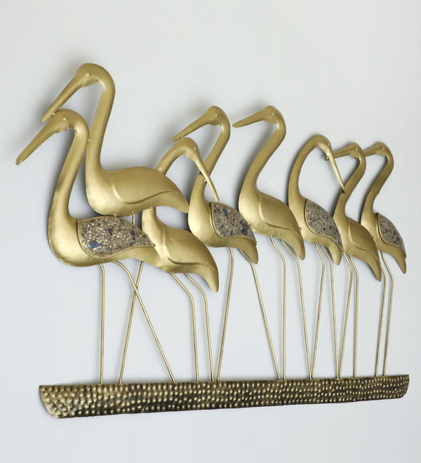 Vedas W French Flamingo Family Wall Decor dimensions