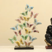 Vedas Titlie Butterfly Metal Table Décor - Colourful Home Decor Piece