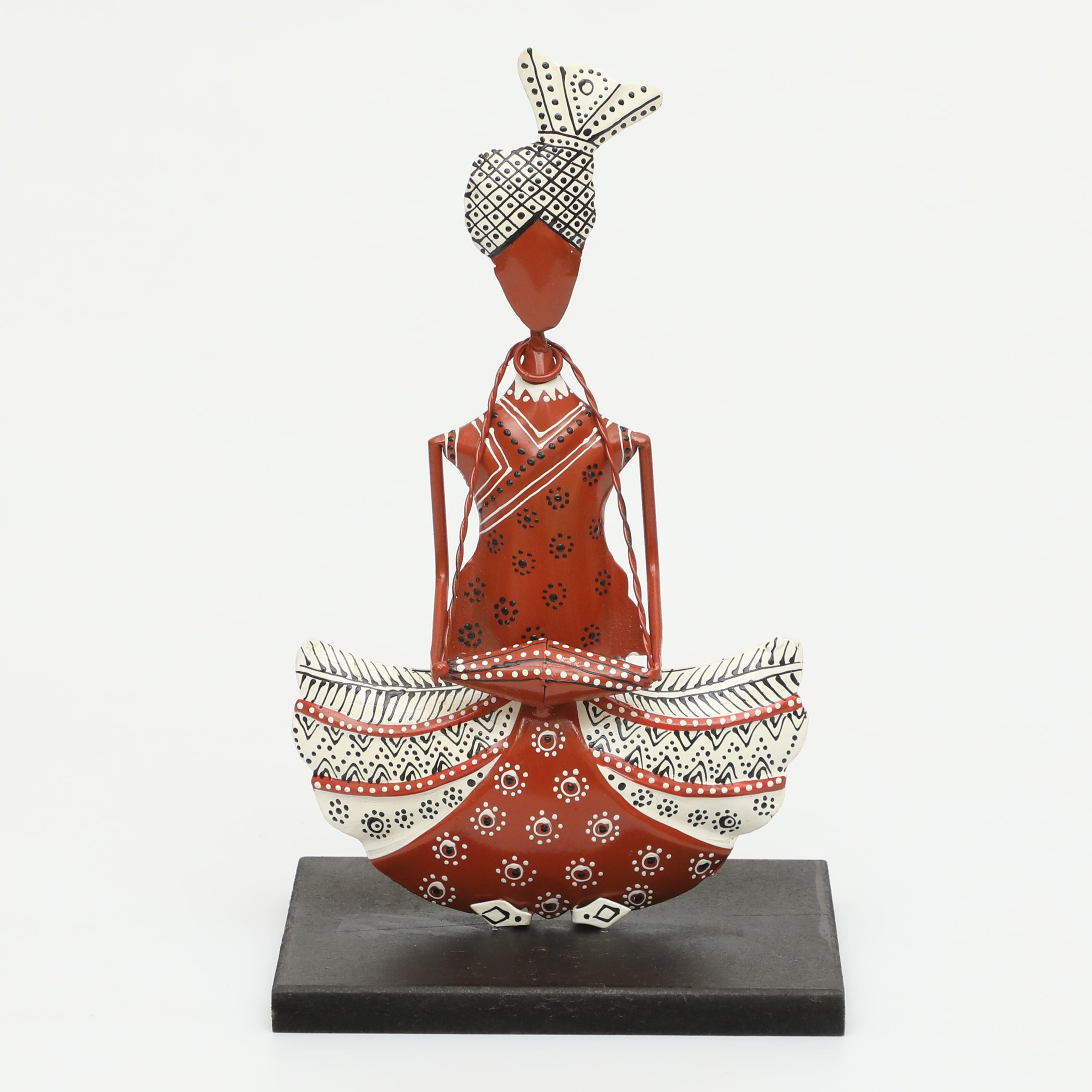Vedas F-Akemi Dhol Handpainted Table Decor showpiece