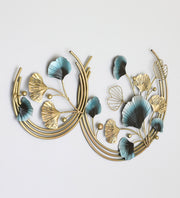 Vedas Tyra Leaf Metal Wall Decoration Hanging Wall Arts decorative item for Home, restaurant, living room, dining room, office. (30*18 Inch)