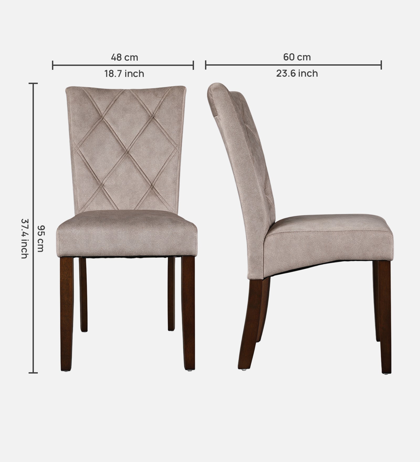 Fablo Dining Chair Set of 2 Peanut