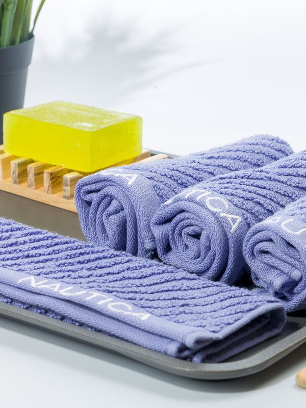 Bianca Home Cross View Bath Linen Grapemist dimensions