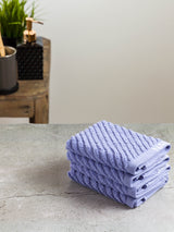 Bianca Home Cross View Bath Linen Grapemist