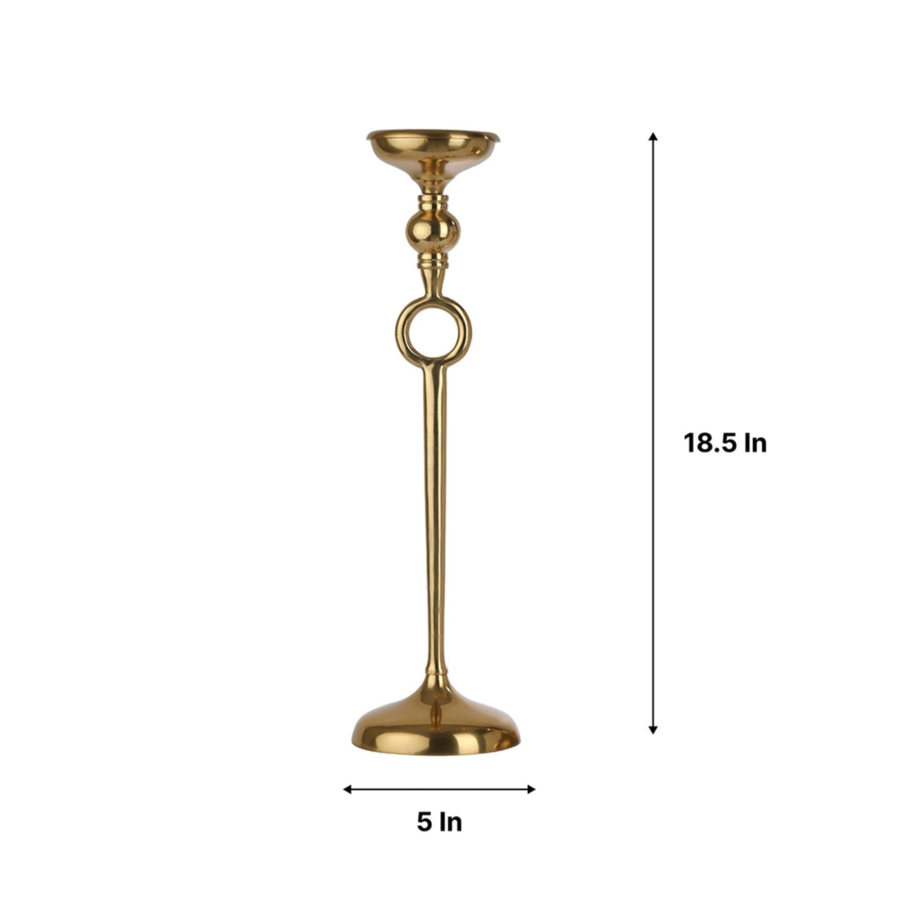 Ajna Gold Large Pillar Holder