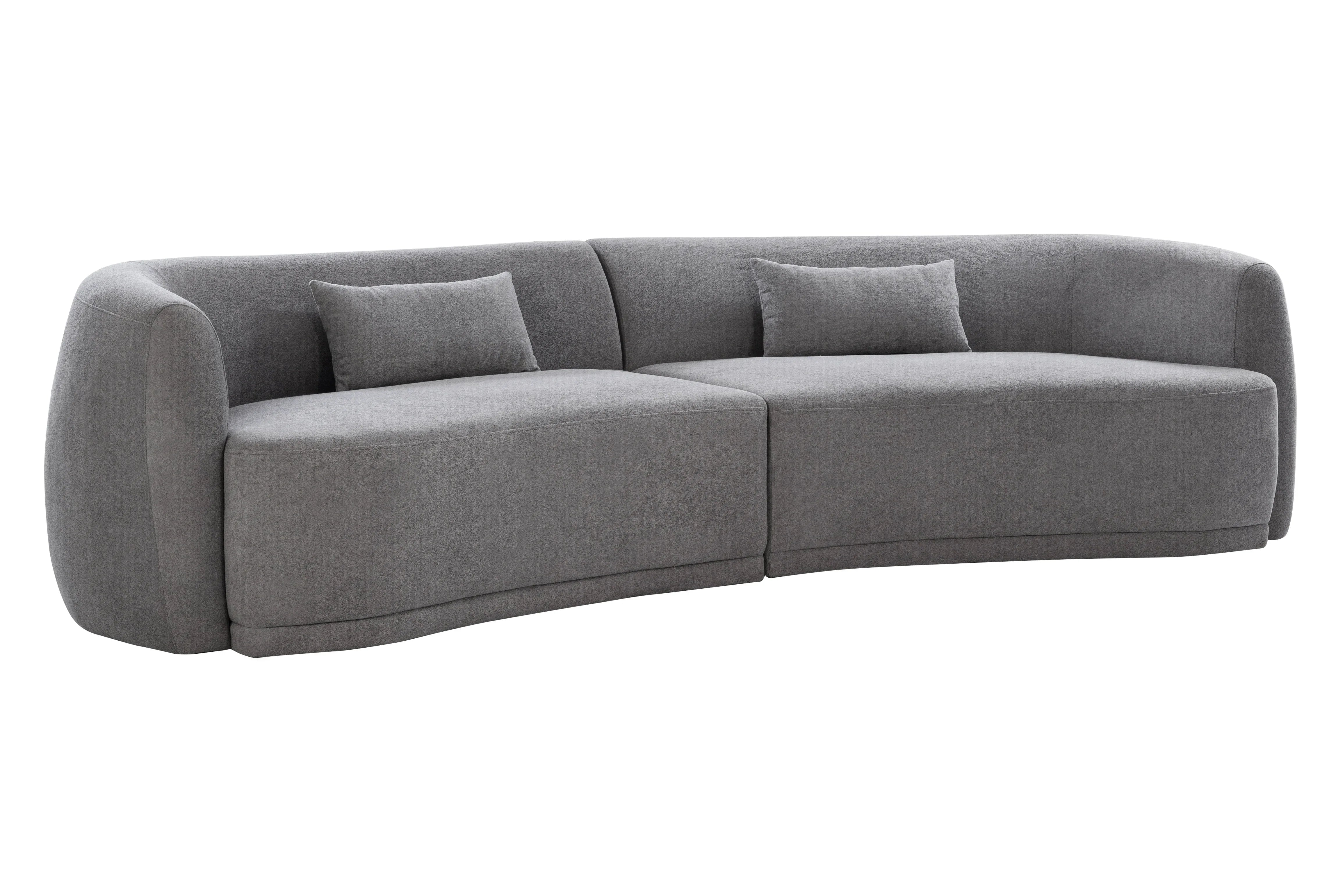 Miami 4 Seater Sofa in Grey Colour - HomeTown