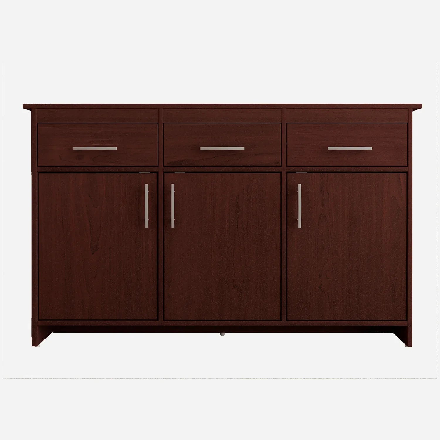 Albert Engineered Wood 3 Door Cabinet in Cherry Brown Colour - HomeTown