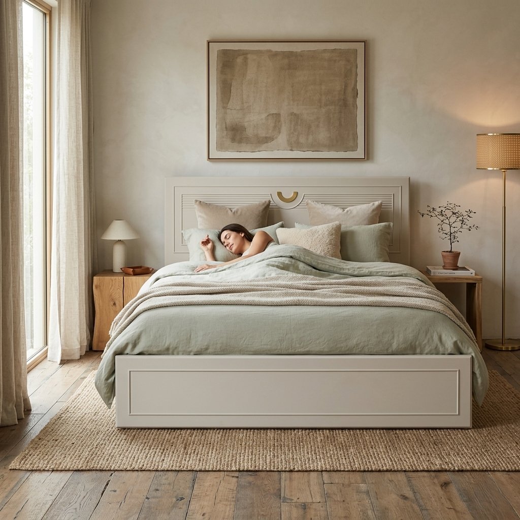 AKIRA KING BED FULL HYD STRG PUMIC GREY