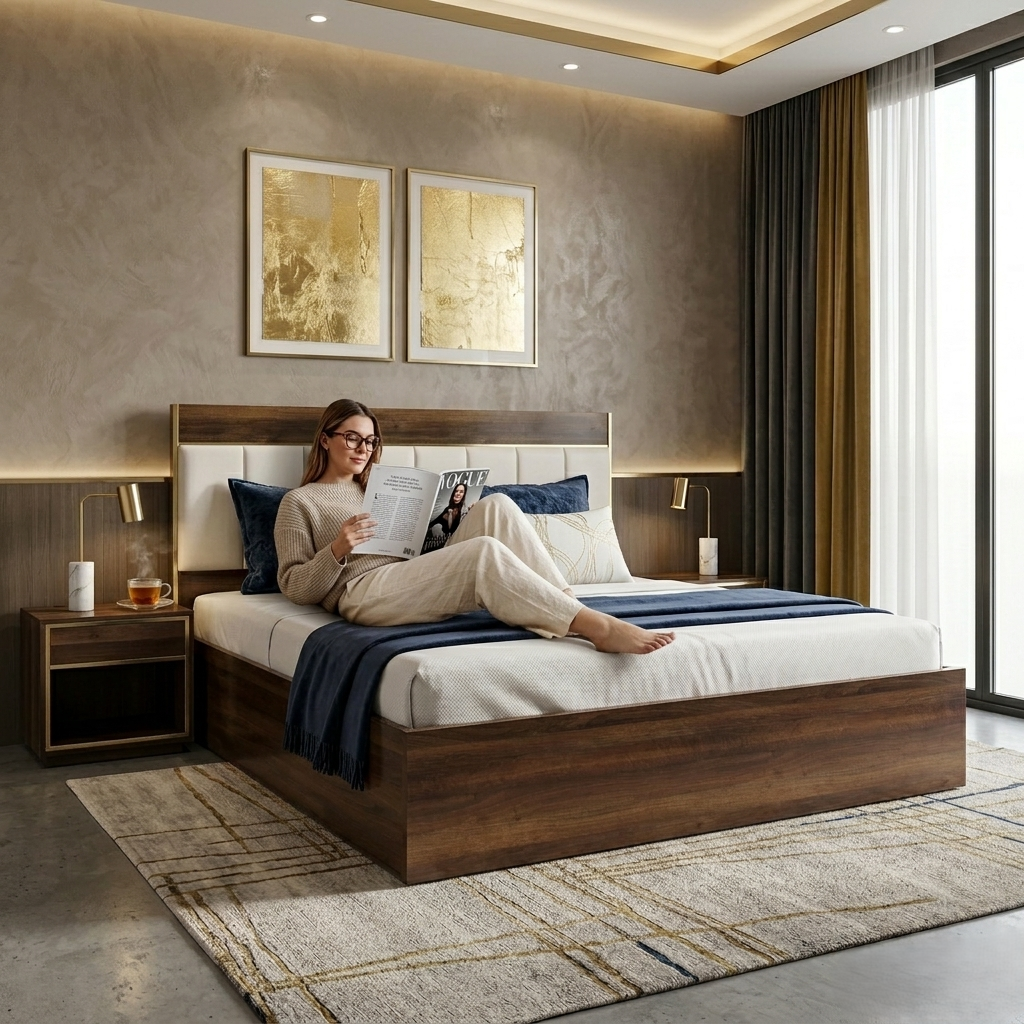 Nova King Bed Hydraulic storage