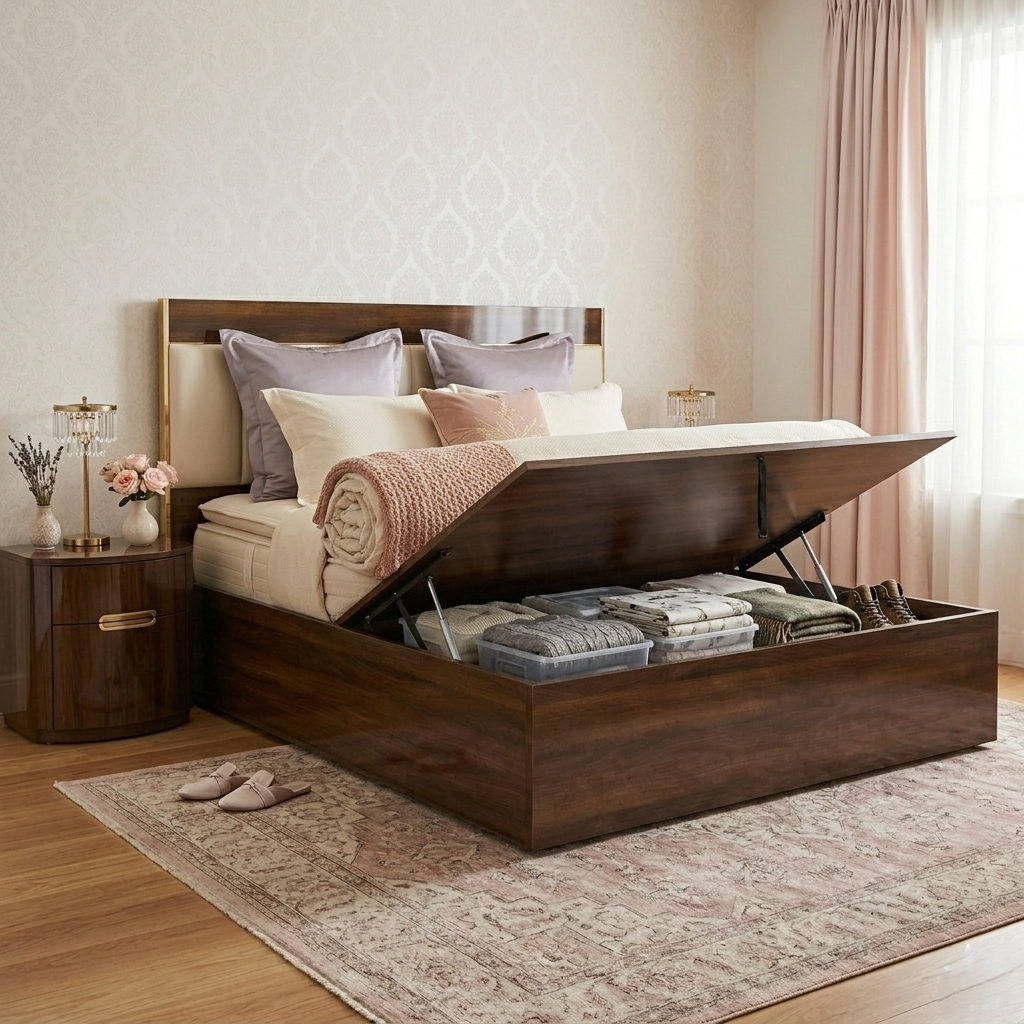 Nova Queen Bed Hydraulic storage