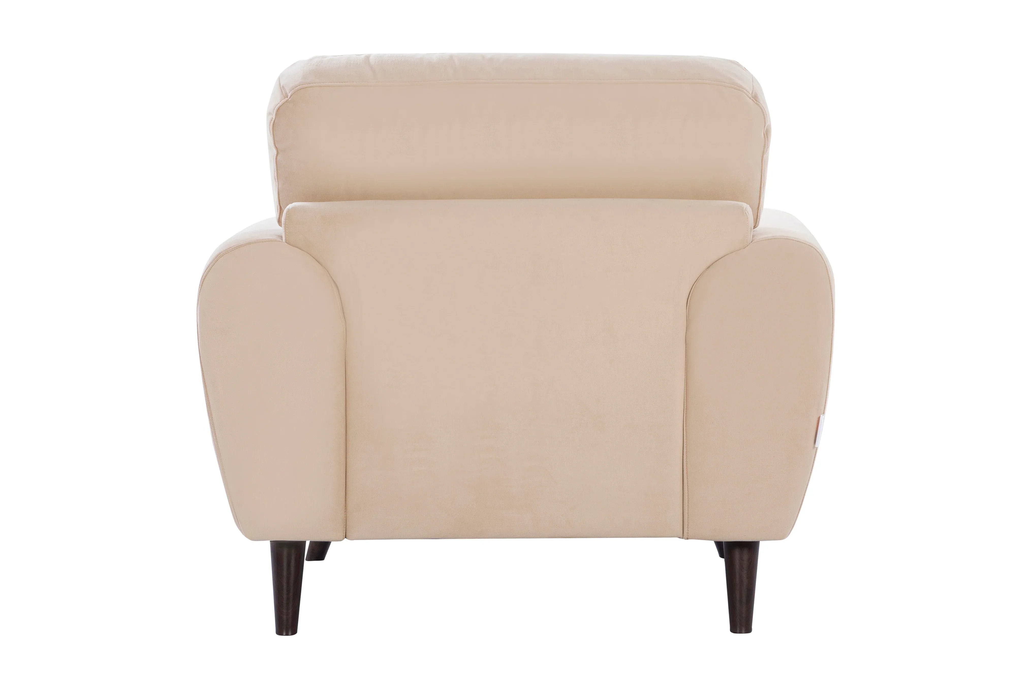 Riga Fabric 1 Seater Sofa in Beige Colour - HomeTown
