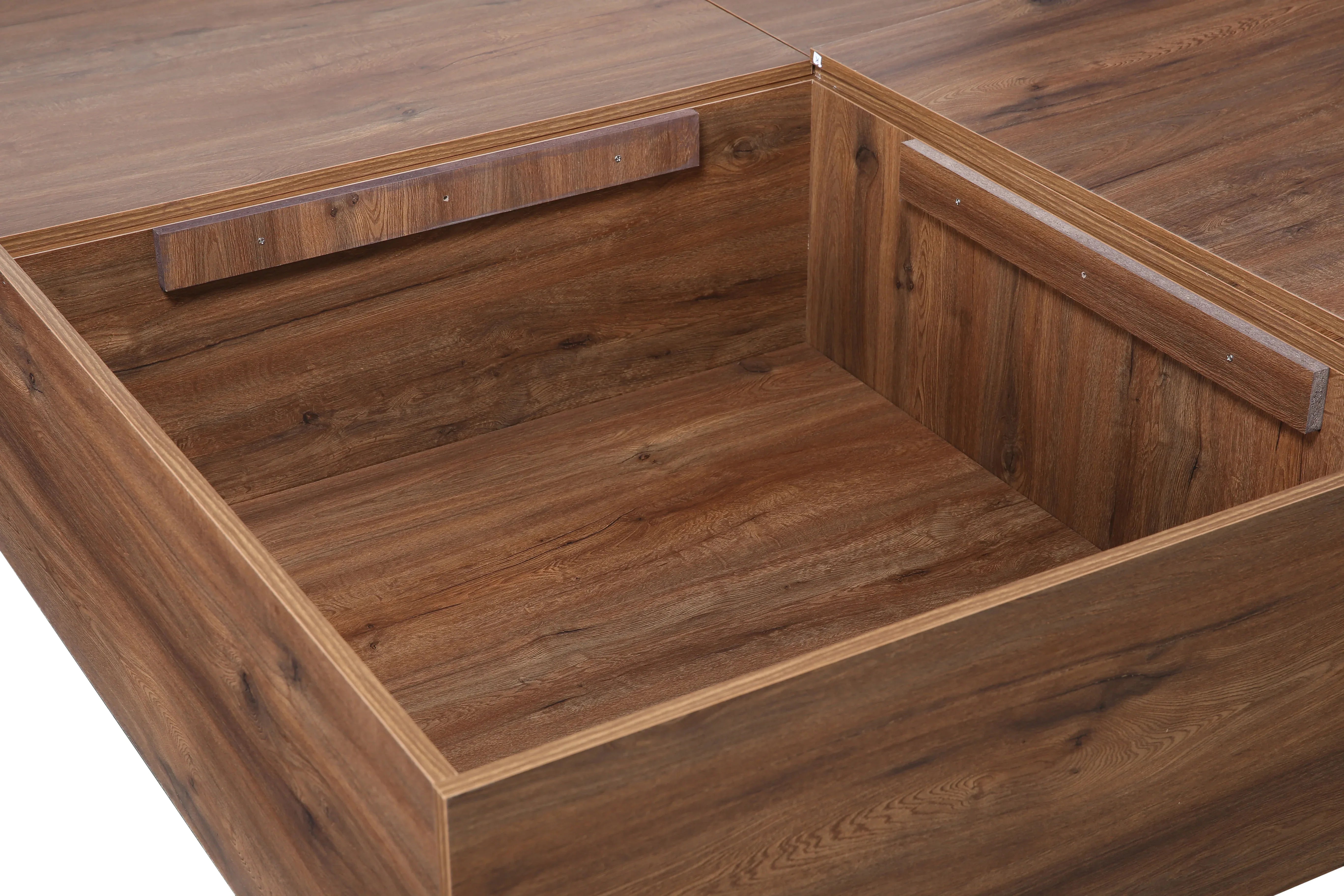 Saville King Size Bed with Box Storage in Dark Vogue Colour - HomeTown