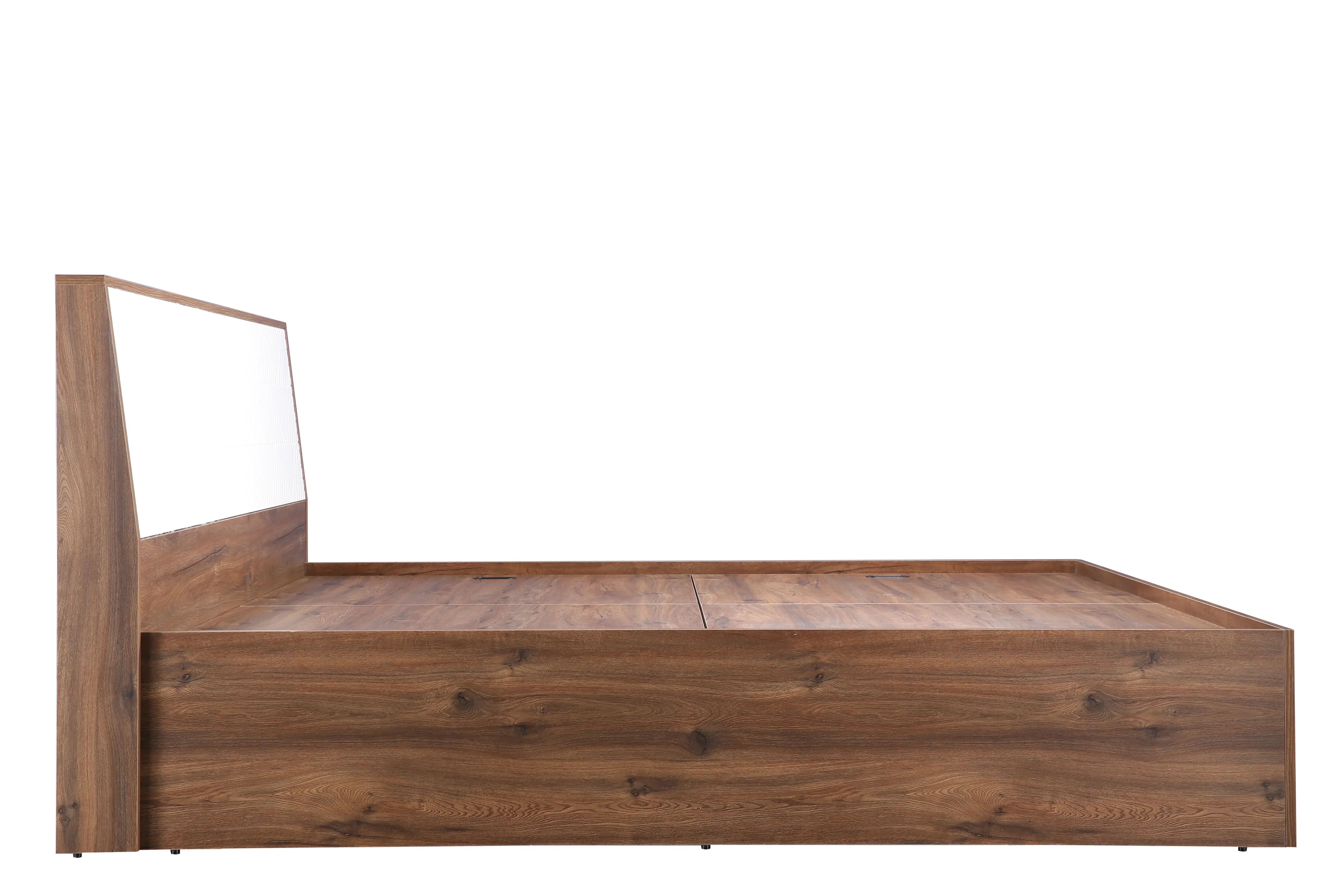 Saville King Size Bed with Box Storage in Dark Vogue Colour - HomeTown