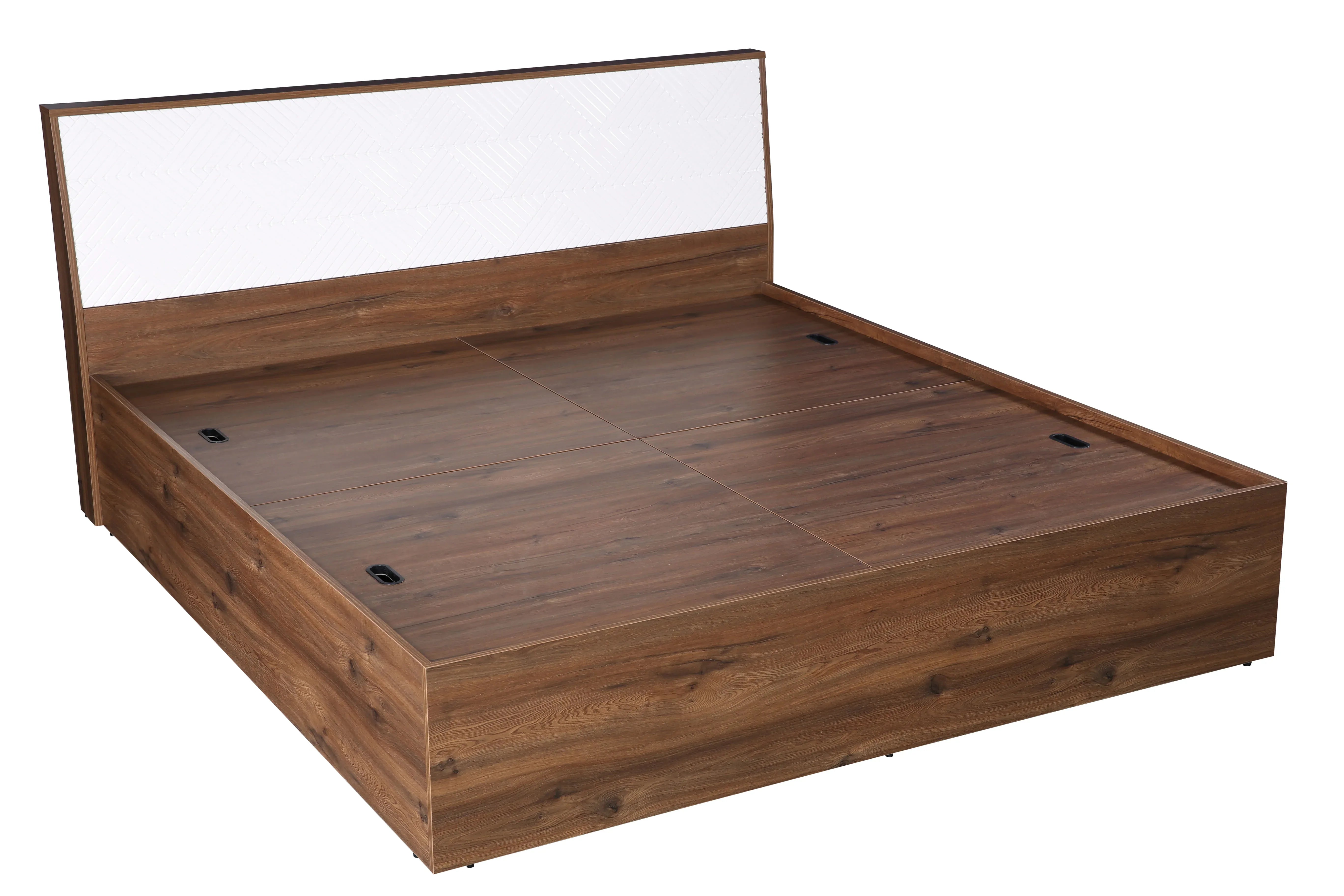 Saville King Size Bed with Box Storage in Dark Vogue Colour - HomeTown