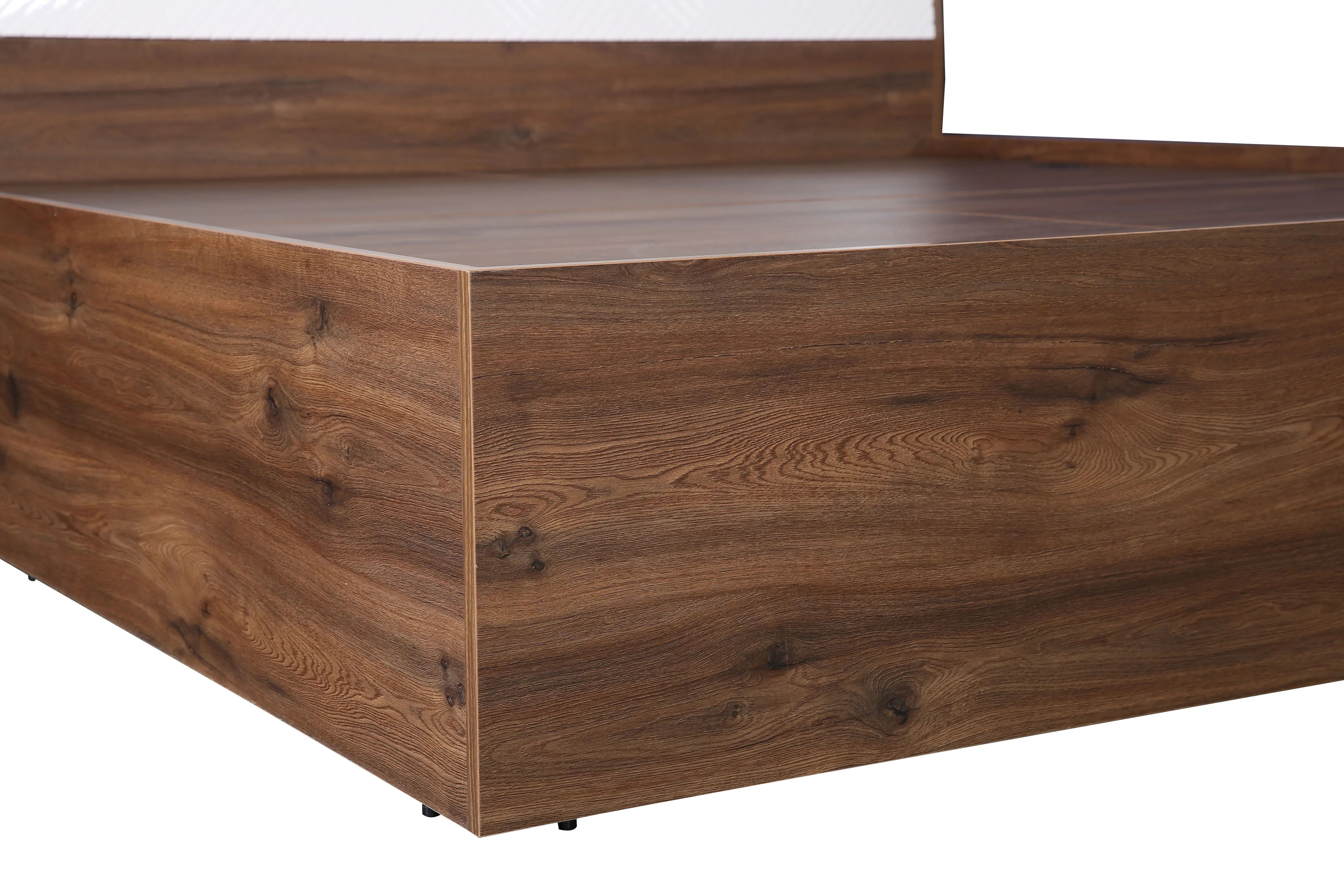 Saville King Size Bed with Box Storage in Dark Vogue Colour - HomeTown