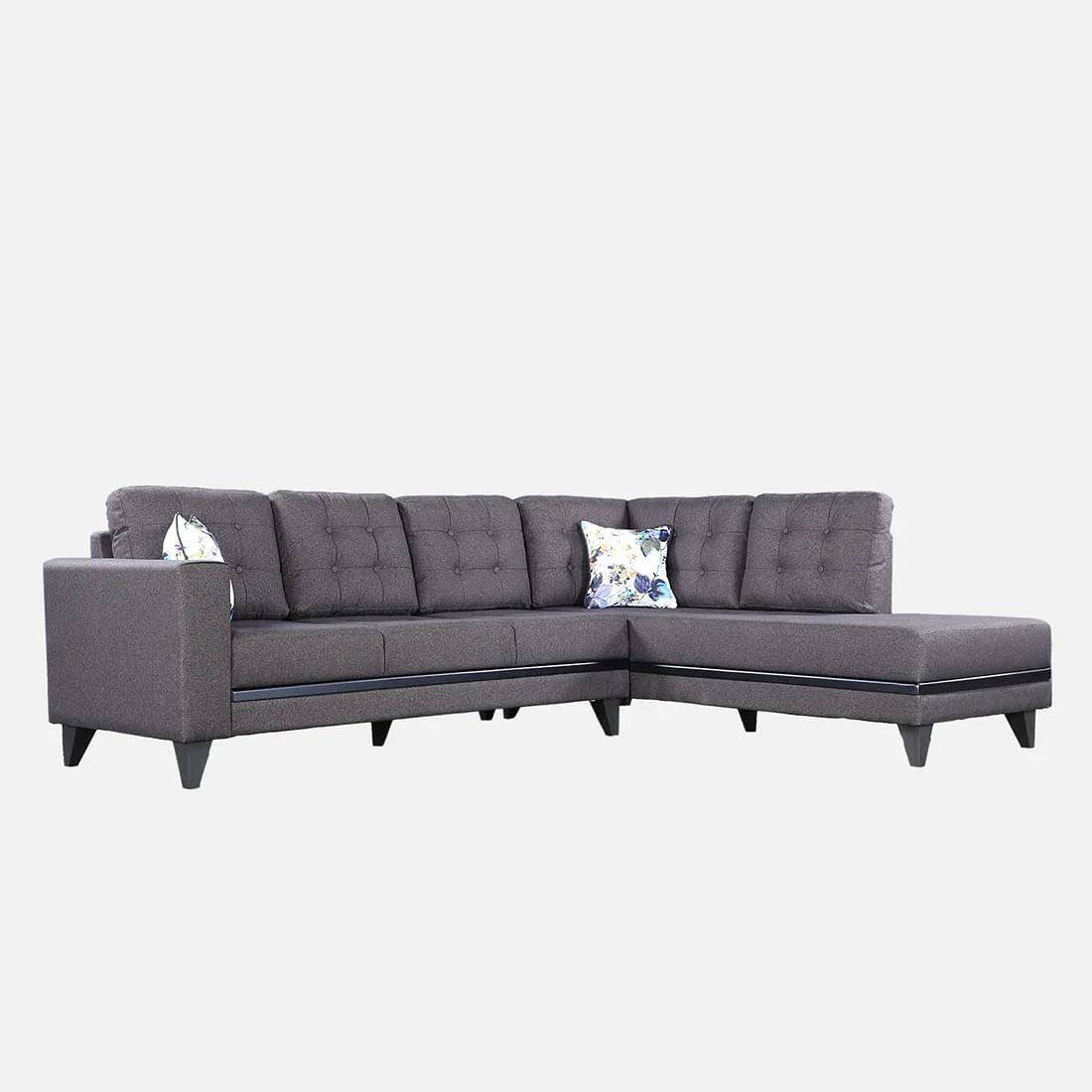 Garcia Fabric 3 Seater Sofa With Left Hand Side Lounger - HomeTown