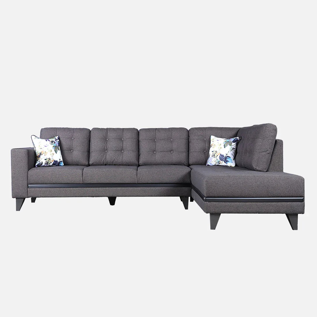 Garcia Fabric 3 Seater Sofa With Left Hand Side Lounger - HomeTown