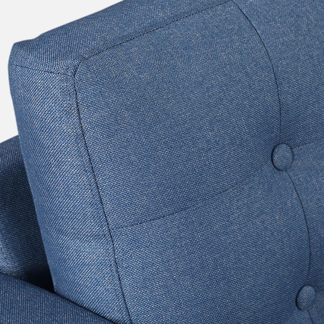 Garcia Fabric RH Lounger Large in Blue Colour - HomeTown