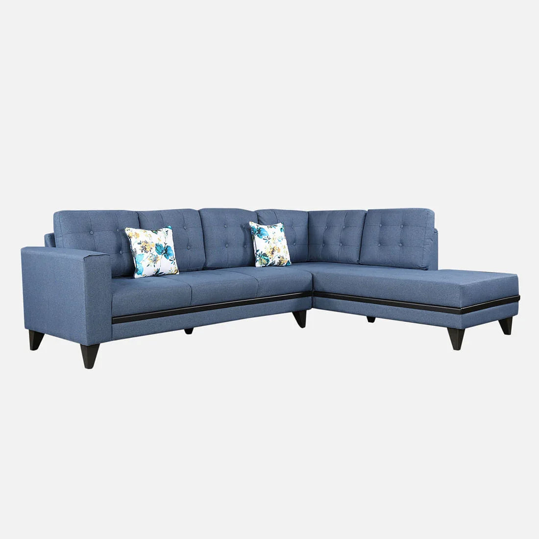 Garcia Fabric 3 Seater Sofa With Left Hand Side Lounger - HomeTown
