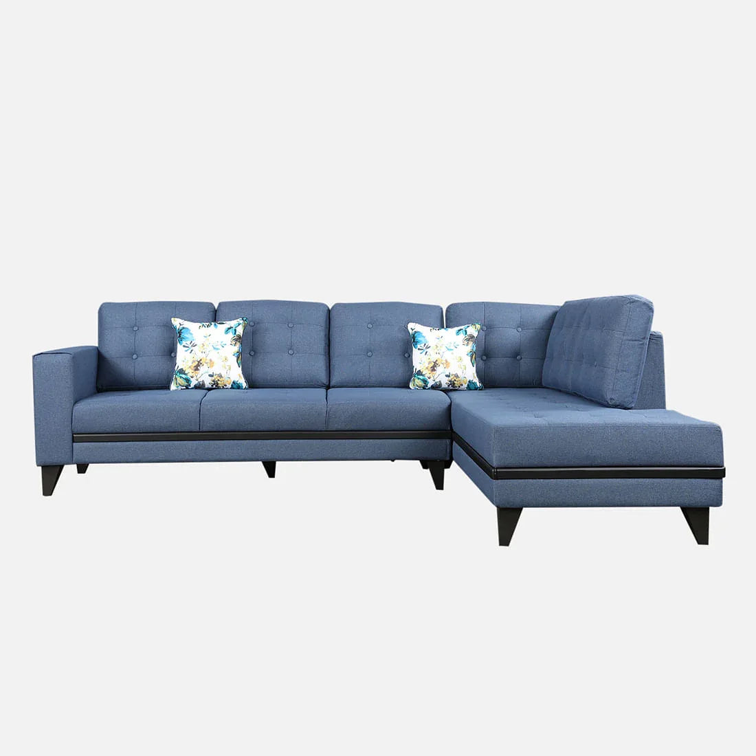 Garcia Fabric 3 Seater Sofa With Left Hand Side Lounger - HomeTown