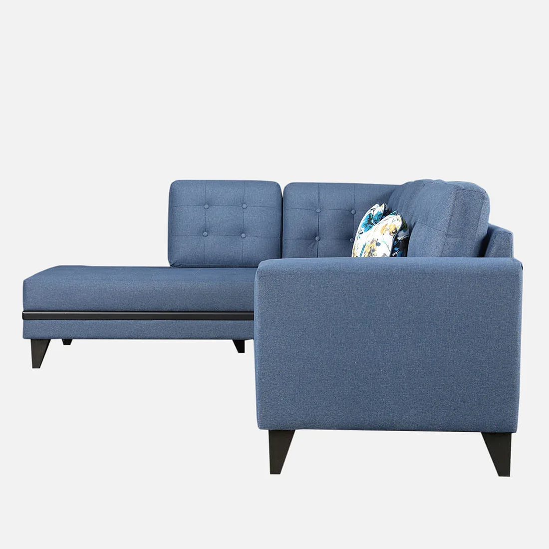 Garcia Fabric RH Lounger Large in Blue Colour - HomeTown