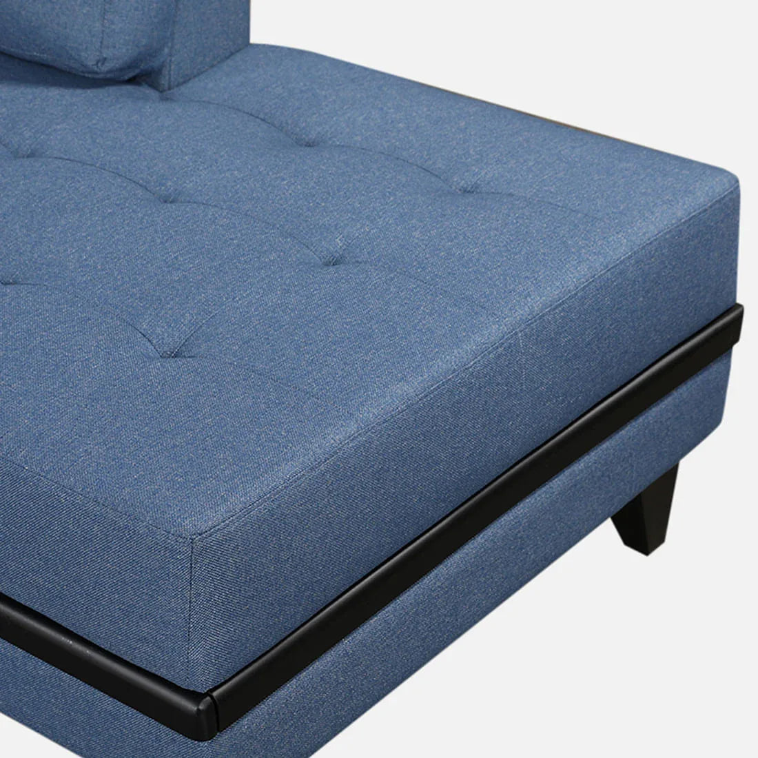Garcia Fabric RH Lounger Large in Blue Colour - HomeTown