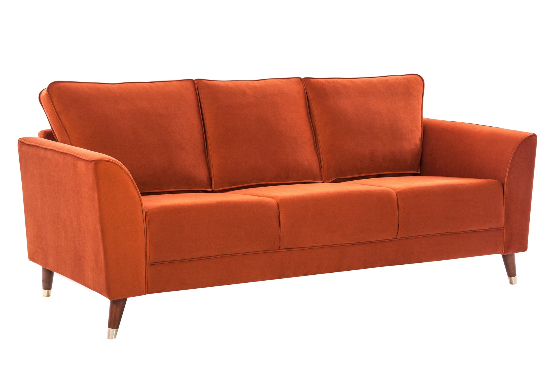Magnific Velvet Three Seater Sofa - HomeTown