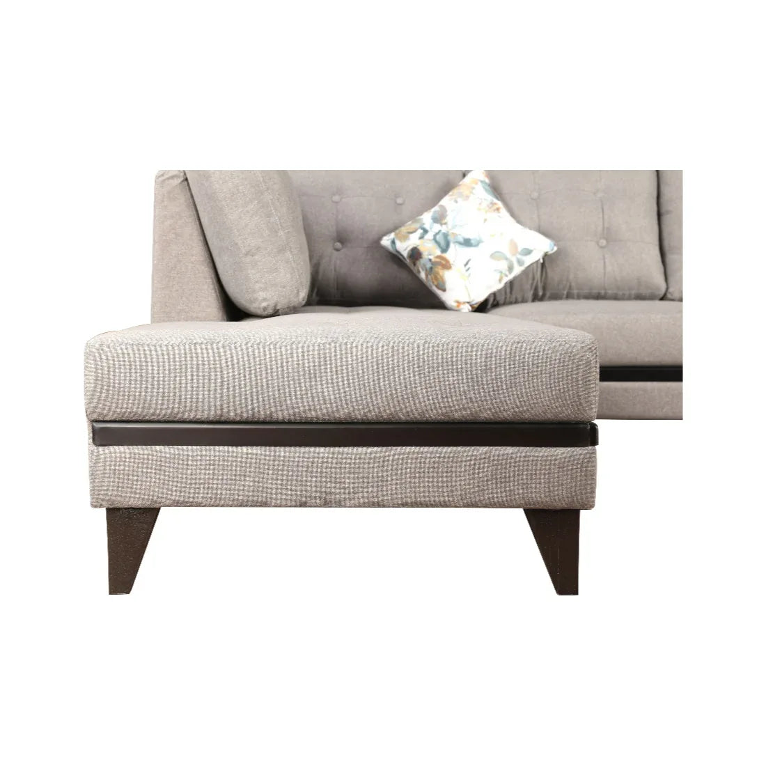 Garcia Fabric 5 Seater Sofa with Right Hand Side Lounger - HomeTown